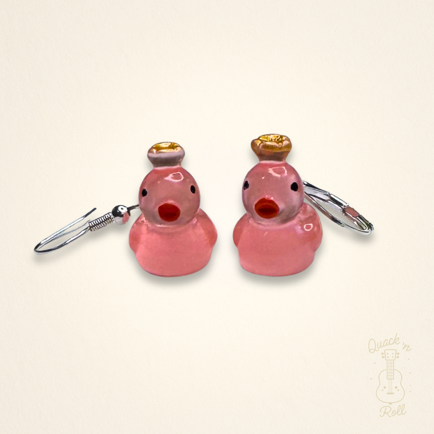 Boucle d'oreille Daisy en rose