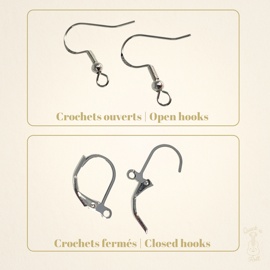 Crochets ouverts ou fermées en acier inoxydable